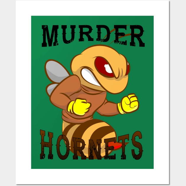 Murder Hornets Wall Art by Indiecate